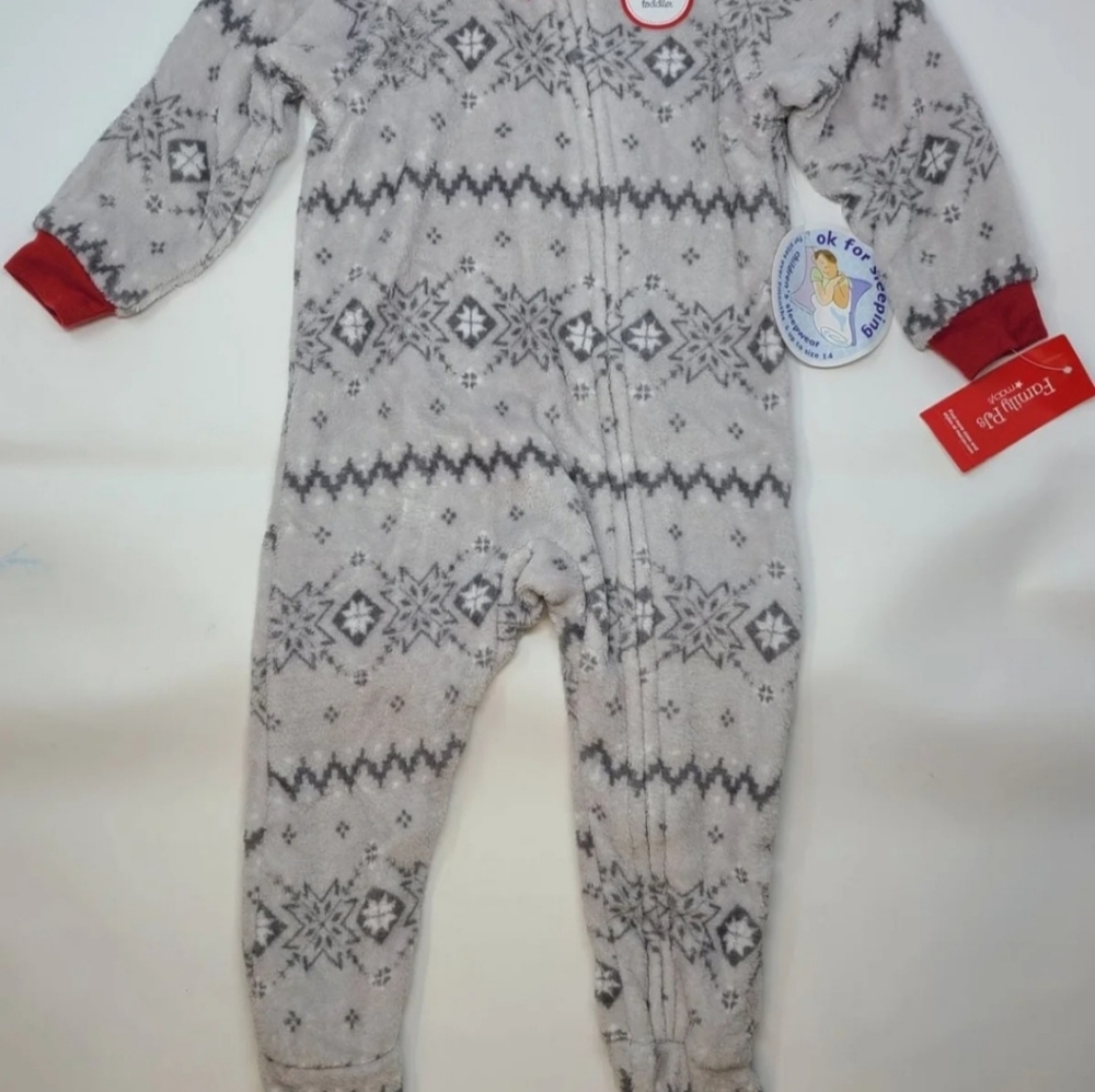 Toddler Unisex Fleece Footie Zipper Onesie PJs